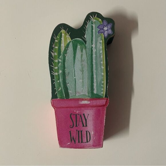 Francesca’s Collections “Stay Wild” Cactus Desk/Shelf Decor GUC - Picture 4 of 9